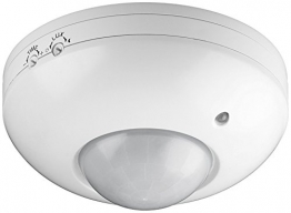 Goobay Infrarot Bewegungsmelder zur Deckenmontage 360 Grad 6M Reichweite für Innen LED-geeignet, 1 Stück, Weiß, 95172