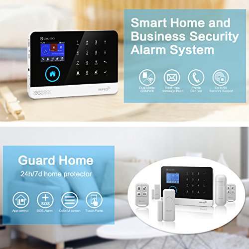 APP WIFI Touch Funk Alarmsystem Haus Alarmanlage GSM Bewegungsmelder Sicherheit 