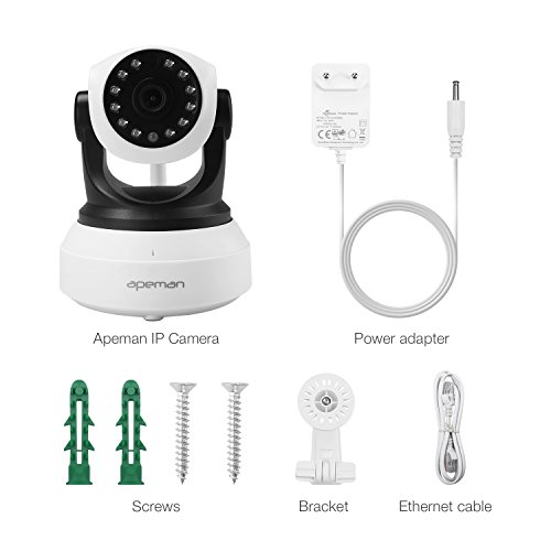 APEMAN 720P Wlan IP Kamera WIFI Überwachungskamera mit Nachtsicht Bewegungserkennung 2 Wege Audio Smart Home Kamera Unterstützung 128GB Mikro-SD Karte 9