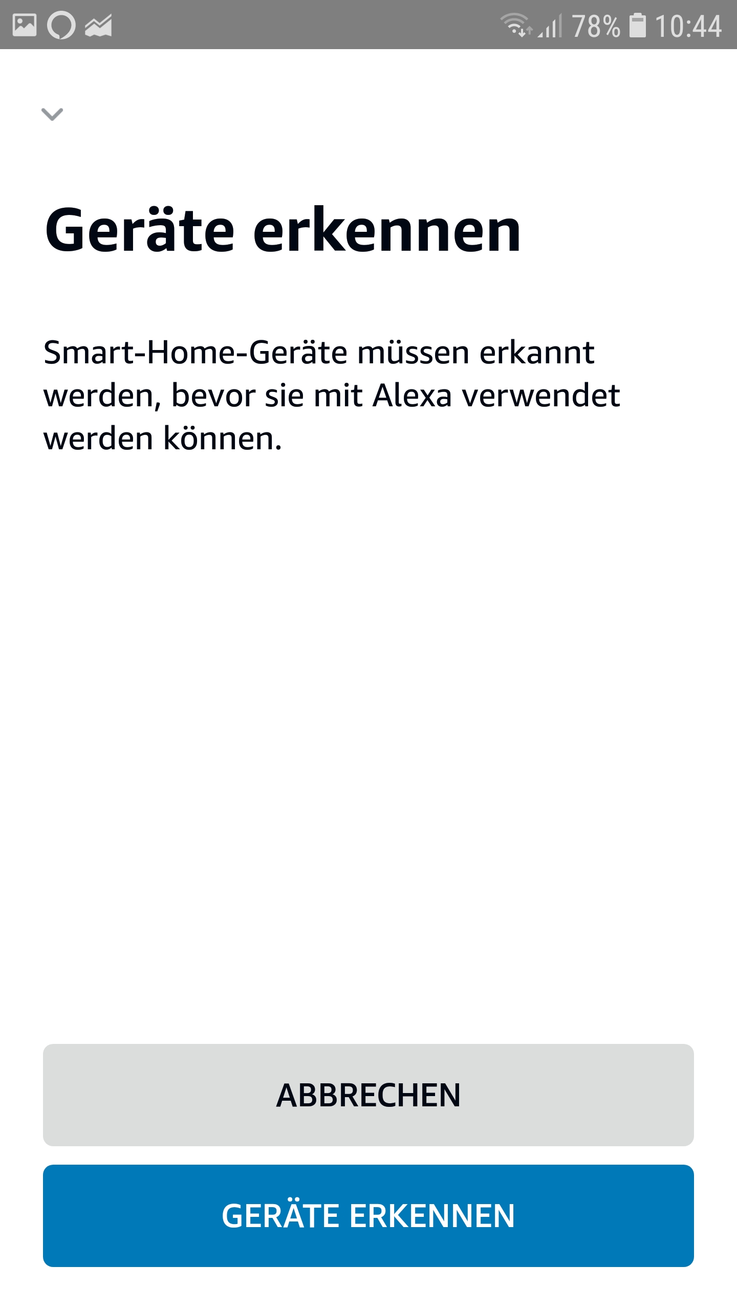 Geräte erkennen in der Alexa App