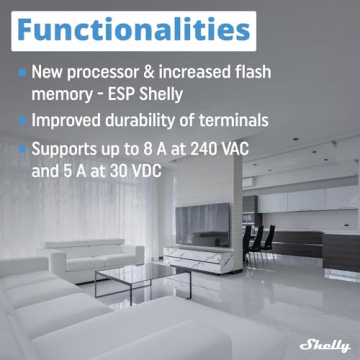 Shelly 1 Mini Gen3 als smarter Lichtschalter in Unterputzdose installiert