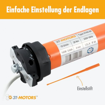 3T Rolladenmotor für mittlere Rolläden