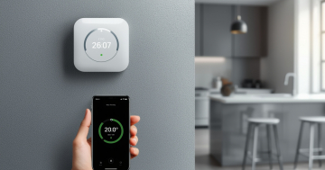 raumthermostat kaufen - Bedienung eines raumthermostats das an der Wand installiert ist