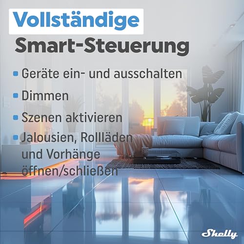 Vergleich Shelly BLU Wall Switch 4 und Shelly BLU Button1 als Smart Home Bedienelemente