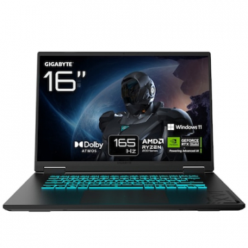 GIGABYTE GAMING A16 3VH Gaming Laptop 16" FHD 165Hz Ryzen 7 260 16GB/1TB RTX 5060 Win11