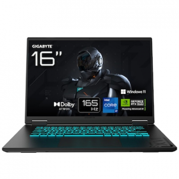 GIGABYTE GAMING Laptop A16 CWH 16" QHD 165Hz Intel i7-13620H 16GB/1TB RTX 5070 Win11