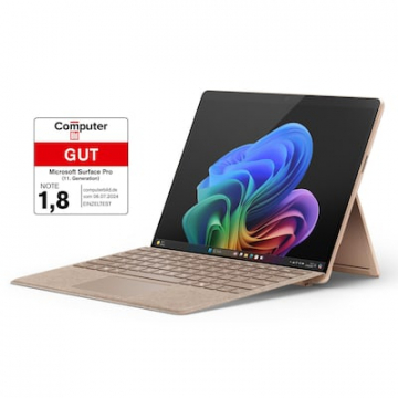 Microsoft Surface Pro (11. Edition) Copilot+ PC 13" OLED 2in1 Dune Snapdragon® X Elite 16GB/1TB SSD Win11 EP2-08389