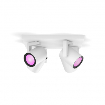 Philips Hue White and Color Ambiance Argenta Bluetooth 4er Spot-Lampe - Weiß