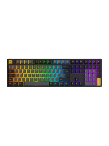 Akkogear 5108B Black/Gold - V3 Blue Pro Switch - Gaming Tastatur - Full-Size - Universal - Schwarz