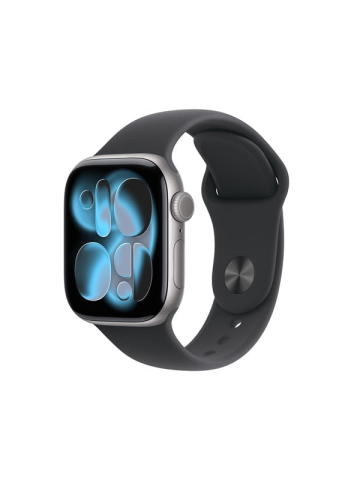 Apple Watch Series 11 GPS 42mm Space Grey Aluminium Case with Black Sport Band - S/M