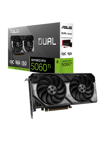ASUS GeForce RTX 5060 Ti DUAL OC - 16GB GDDR7 RAM - Grafikkarte