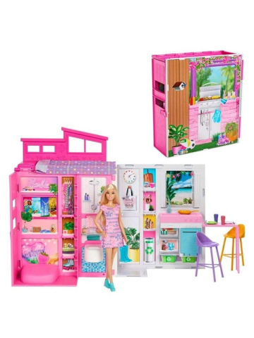 Barbie Getaway Doll House & Doll