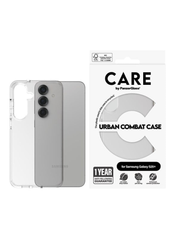 CARE by PanzerGlass Flagship Case Transparent Urban Combat w. Clear Frame Samsung Galaxy S25+