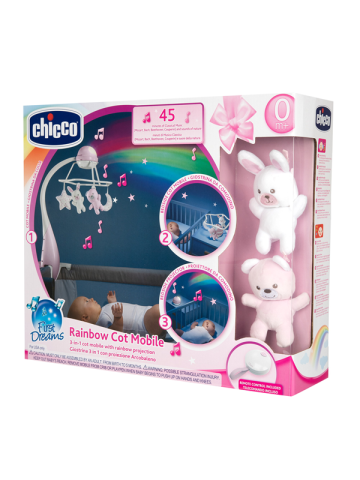 Chicco Regenbogen 3-in-1-Mobile - Pink
