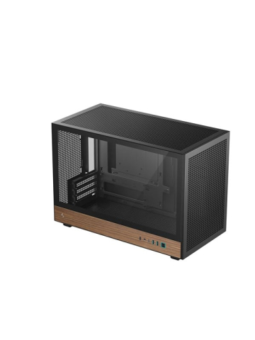 DeepCool CH260 WOOD - Gehäuse - Minitower - Schwarz