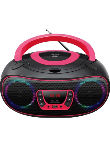 DENVER TCL-212BT - Pink - Boombox - CD - FM - USB - Bluetooth