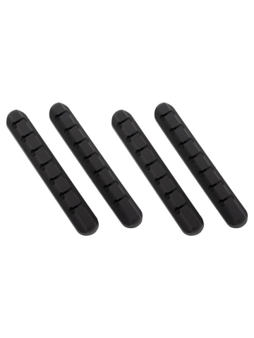 DUTZO Kabelhalter - 7 loch - 4 pack - Schwarz