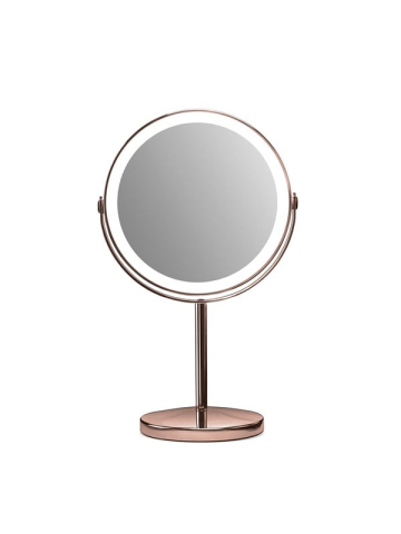 Gillian Jones - Rechargeable LED table mirror with USB-C &10 x - Copper