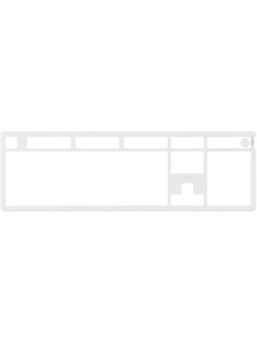 HyperX Alloy Rise (100%) - Top Plate - White - Gaming Tastatur - Full-Size - Weiss
