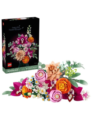 LEGO Botanicals 10342 Schöner Rosafarbener Blumenstrauß