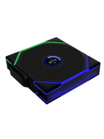 Lian Li UNI FAN TL Wireless LCD - Gehäuselüfter - 120mm - Schwarz mit RGB LED - 27 dBA