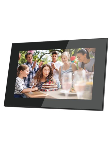 Lippa Frameo Digital Picture Frame 10" in glass - Black