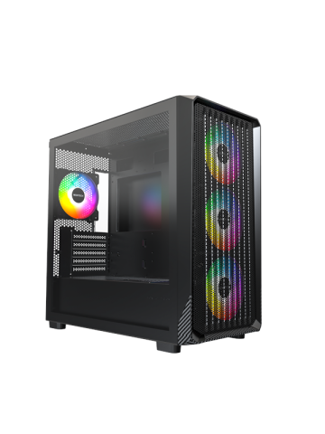 Montech X5M mATX Black - Gehäuse - Minitower - Schwarz