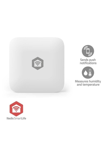 Nedis SmartLife Climate Sensor Zigbee 3.0 Battery Android / IOS White