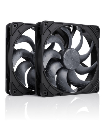 Noctua NF-A14x25 G2 PWM Sx2-PP chromax.black - Gehäuselüfter - 140mm - Schwarz