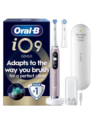 Oral-B Elektrische Zahnbürste iO9 Rose Quartz + 1 Extra Refill