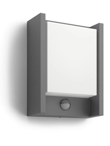 Philips Arbour außenwandleuchte mit Sensor, LED 6W, anthrazit