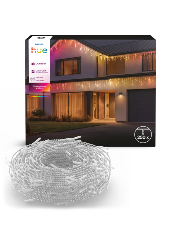 Philips Hue Festavia Eiszapfen-Lichterkette, 250 Lichter