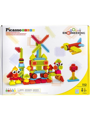 PicassoTiles Hedgehog Blocks, Bauset mit 112 Teilen
