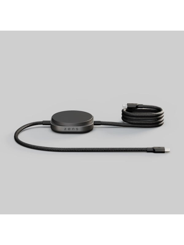 ZENS Charging Cable USB C-C Pro 2 - Magnetic Wireless Charger - Black