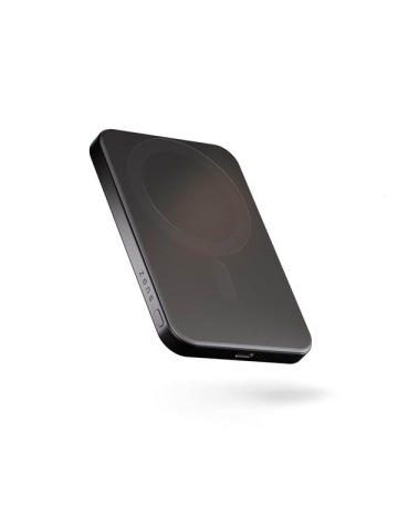 ZENS Slim Qi2 Aluminium Powerbank 5000 mAh - Black - 5000 mAh