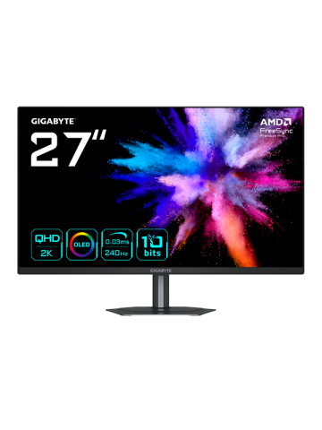 27 GIGABYTE GO27Q24 - 2560x1440 QHD - 240Hz - OLED - 15W USB-C