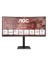 34 AOC CU34E4CV - 3440x1440 UWQHD - 120Hz - VA - 90W USB-C - KVM switch