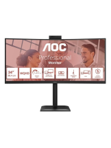 34 AOC CU34E4CW - 3440x1440 UWQHD - 120Hz - VA - 90W USB-C - KVM switch