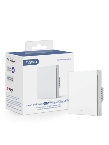 Aqara Smart Wall Switch H1 (with neutral) - Single Rocker White