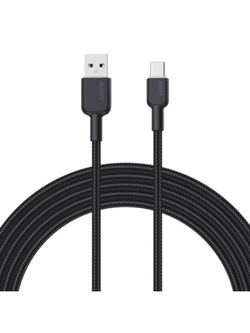Aukey CB-NAC1 USB-C Type-C Power Delivery PD 60W 3A 1m nylon - Black