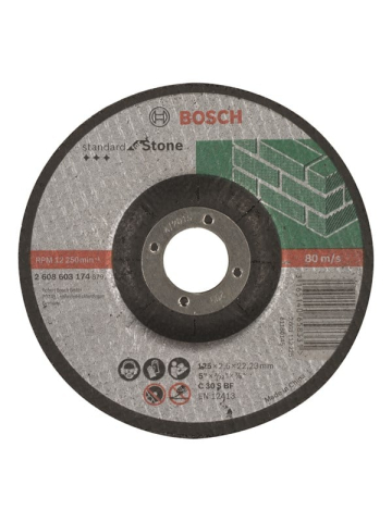 Bosch SKRESKIVE STEN 125X25MM KRP STD