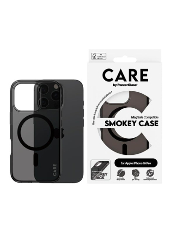 CARE by PanzerGlass Case Flagship Smokey with MagSafe iPhone 16 Pro