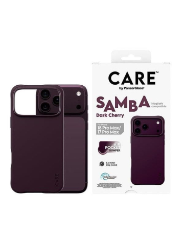 CARE by PanzerGlass Samba Case Dark Cherry w MagSafe Apple iPhone 18 Pro Max  17 Pro Max