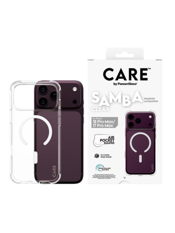 CARE by PanzerGlass Samba Case Transparent w White MagSafe Apple iPhone 18 Pro Max  17 Pro Max