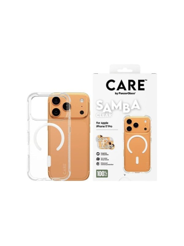 CARE by PanzerGlass Samba Case Transparent w White MagSafe iPhone 18 Pro  17 Pro