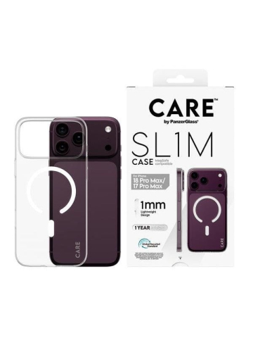 CARE by PanzerGlass SL1M Case Transparent w MagSafe Apple iPhone 18 Pro Max  17 Pro Max