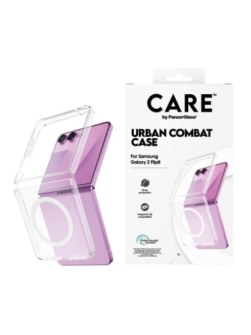 CARE by PanzerGlass Urban Combat Case Transparent Samsung Galaxy Z Flip8  Flip7