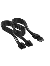 Corsair Elite Premium Individually Sleeved 2x 8-Pin to PCIe 12V-2x6 600W Type 4 - Schwarz