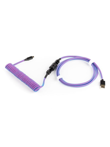 DUTZO Coiled Aviator Micro-USB B cable - Purple - Upgrade-Zubehr - Lila