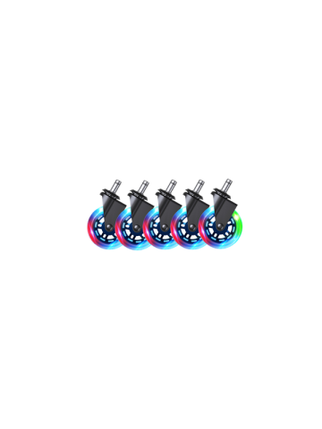 DUTZO Premium 3 Universal Gummilaufrolle fr alle Stuhltypen - RGB - Gummi - RGB - Gummi